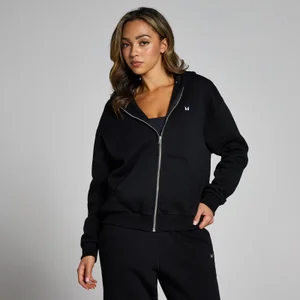 MP Women's Basics Zip Through Hoodie - Black - Size XXS