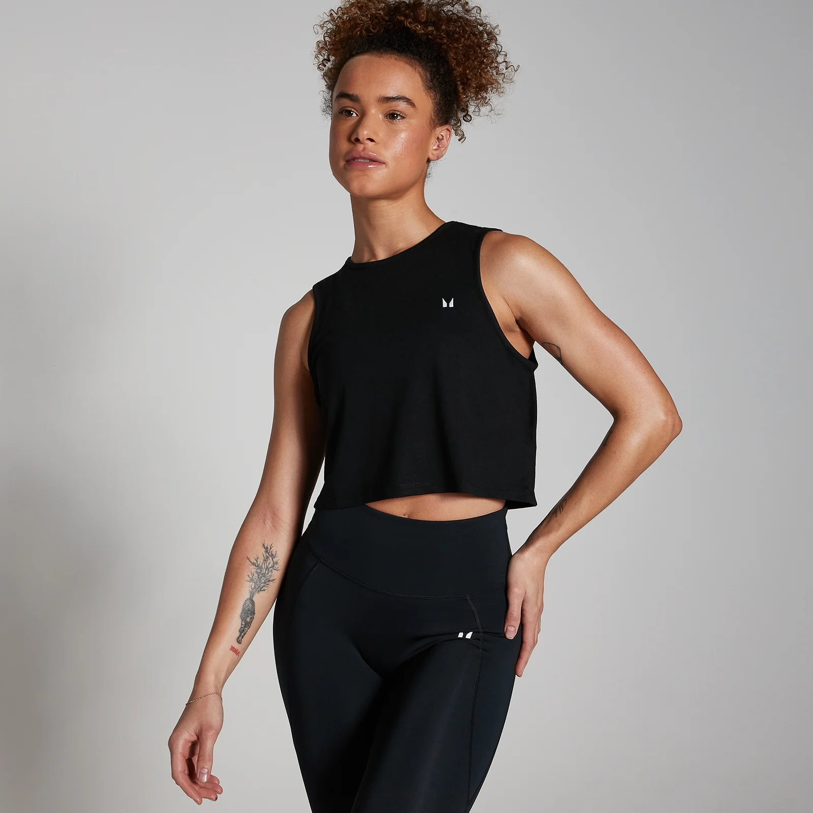 MP Women's Training Cropped Vest - Black - XXS Image 1