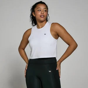 MP Women's Training Cropped Vest - White - Size XXS