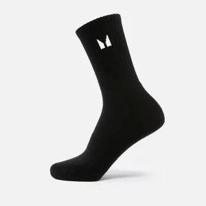 MP Unisex Crew Socks - Black - Size UK 2-5