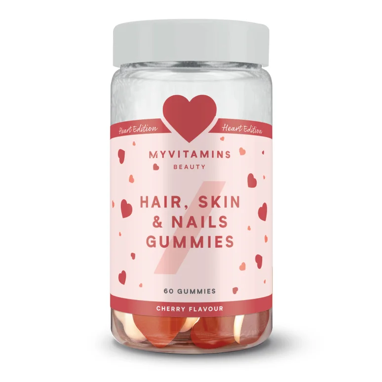 Hair, Skin & Nails Gummies - 60 Gummies - 30servings - Cherry