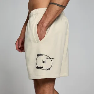 MP Men's Tracking Graphic Sweatshorts - Natural - Size XS