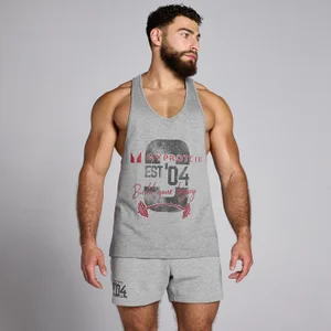 MP Men's Origin Graphic Stringer - Grey Marl - Size XXXL