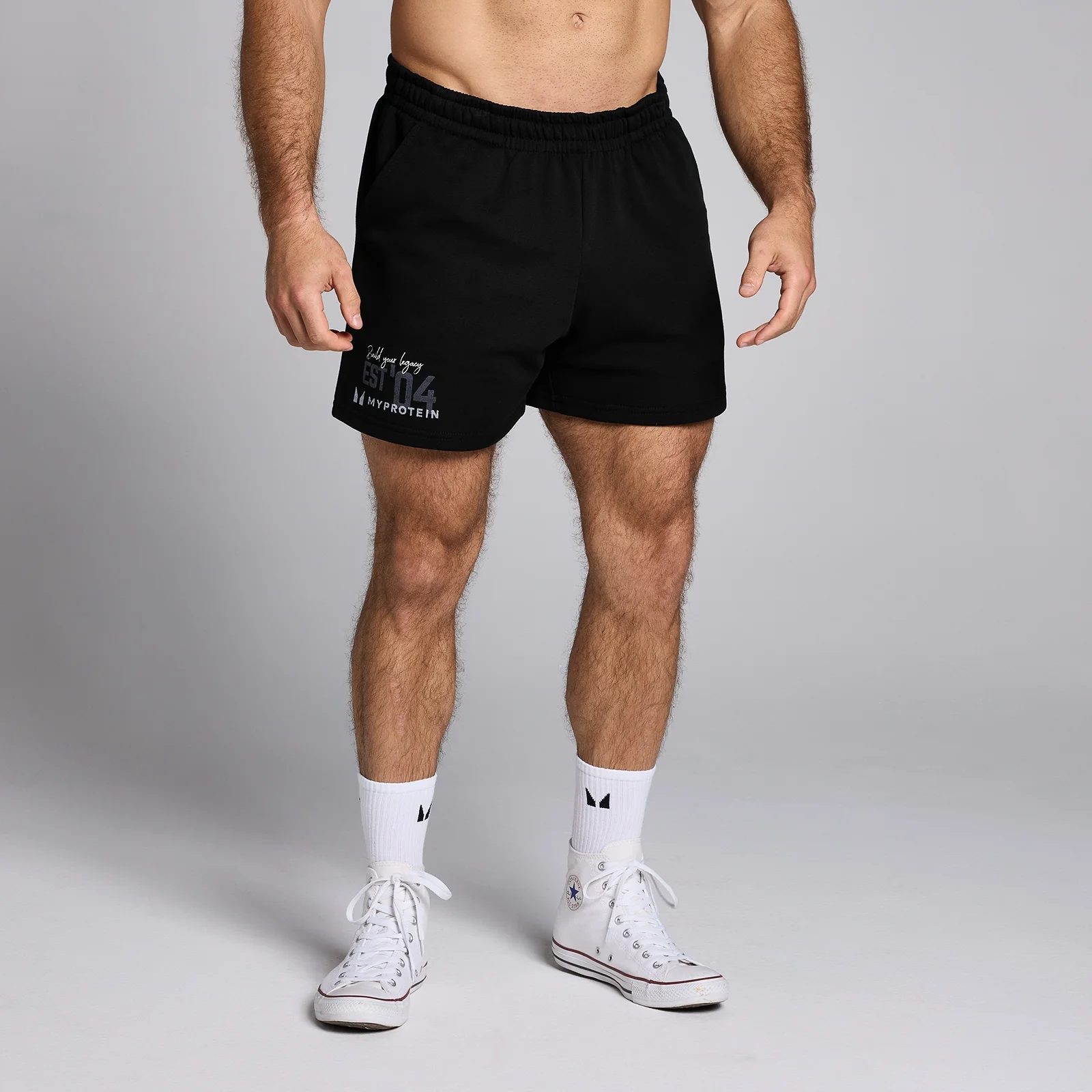 MP Men's Origin Graphic 5" Sweatshorts - Black - XS Image 1