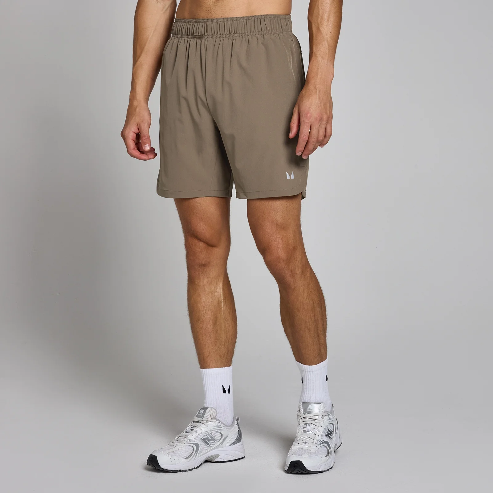 MP Men's 2-in-1 7" Training Shorts - Soft Brown - XS Image 1
