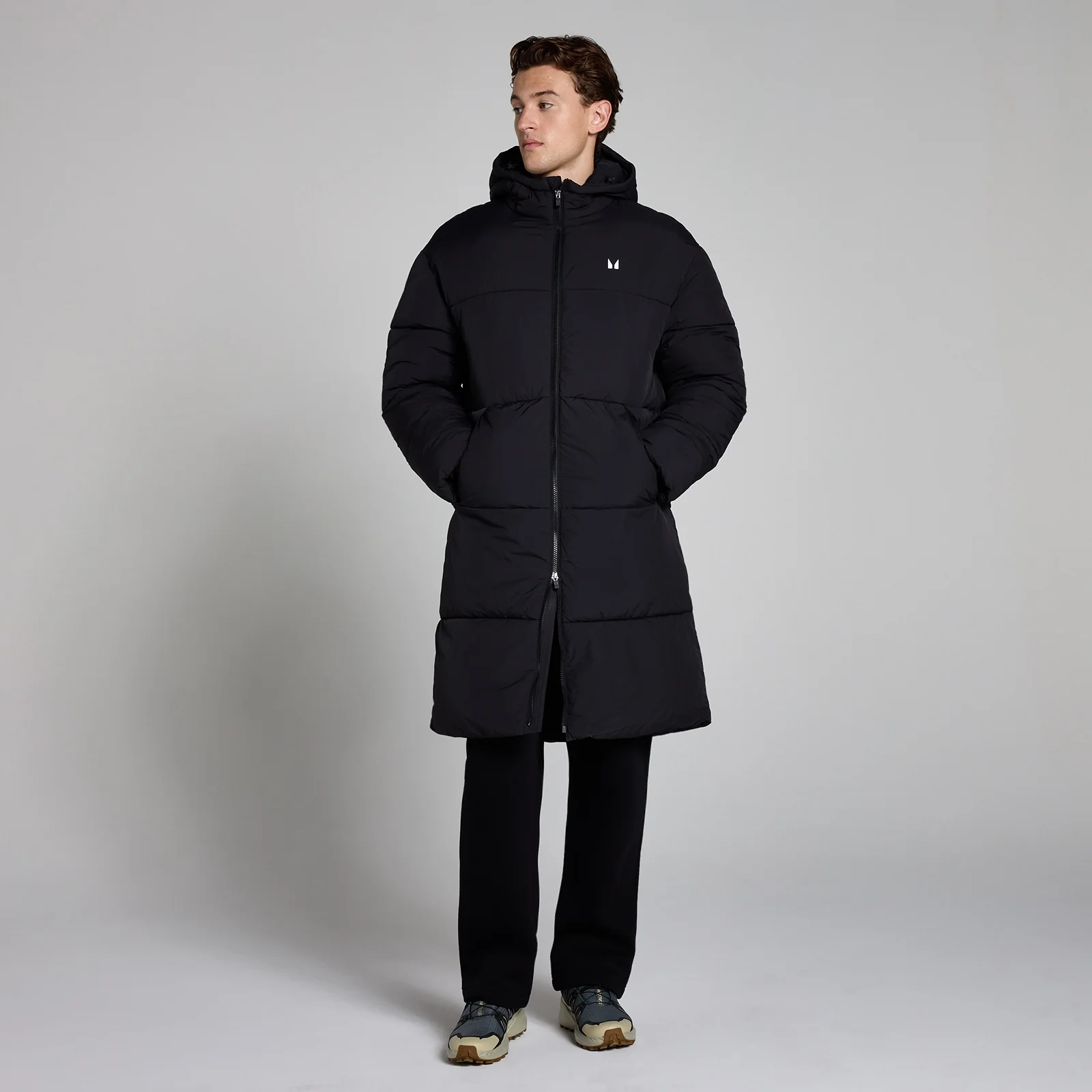 MP Men's Long Puffer Jacket - Black - XS Image 1