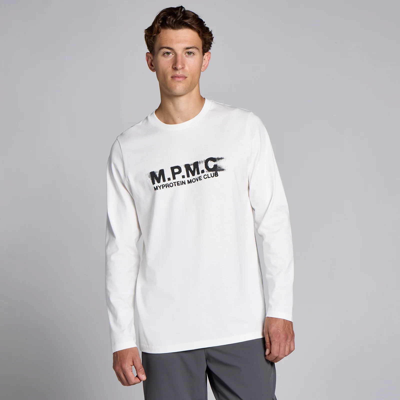 MP Men's Long Sleeve Top - White - M Image 1