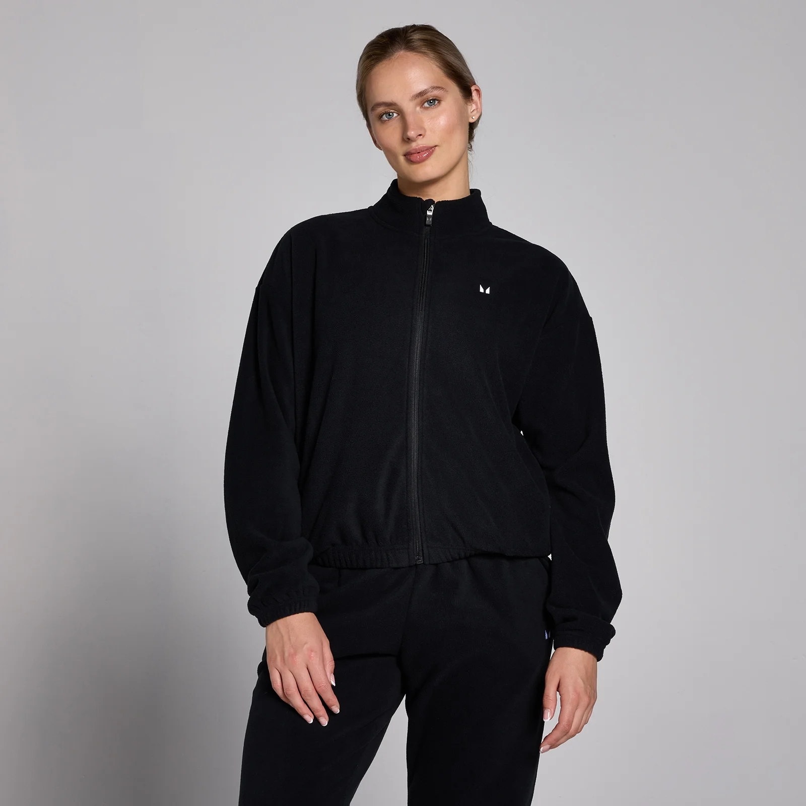 MP Women's Zip Through Fleece Jacket - Black - L Image 1