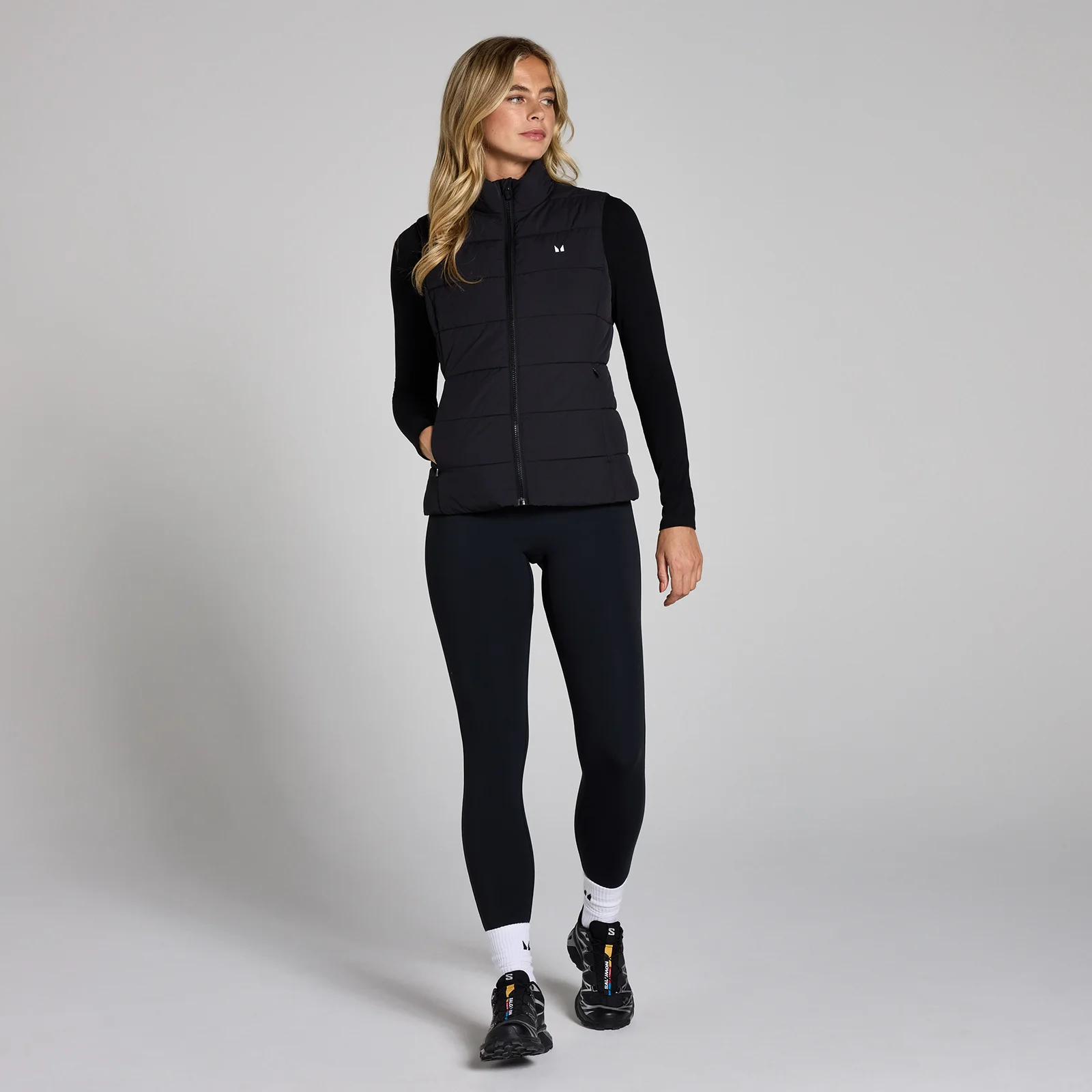 MP Women's Lightweight Puffer Gilet - Black - M Image 3