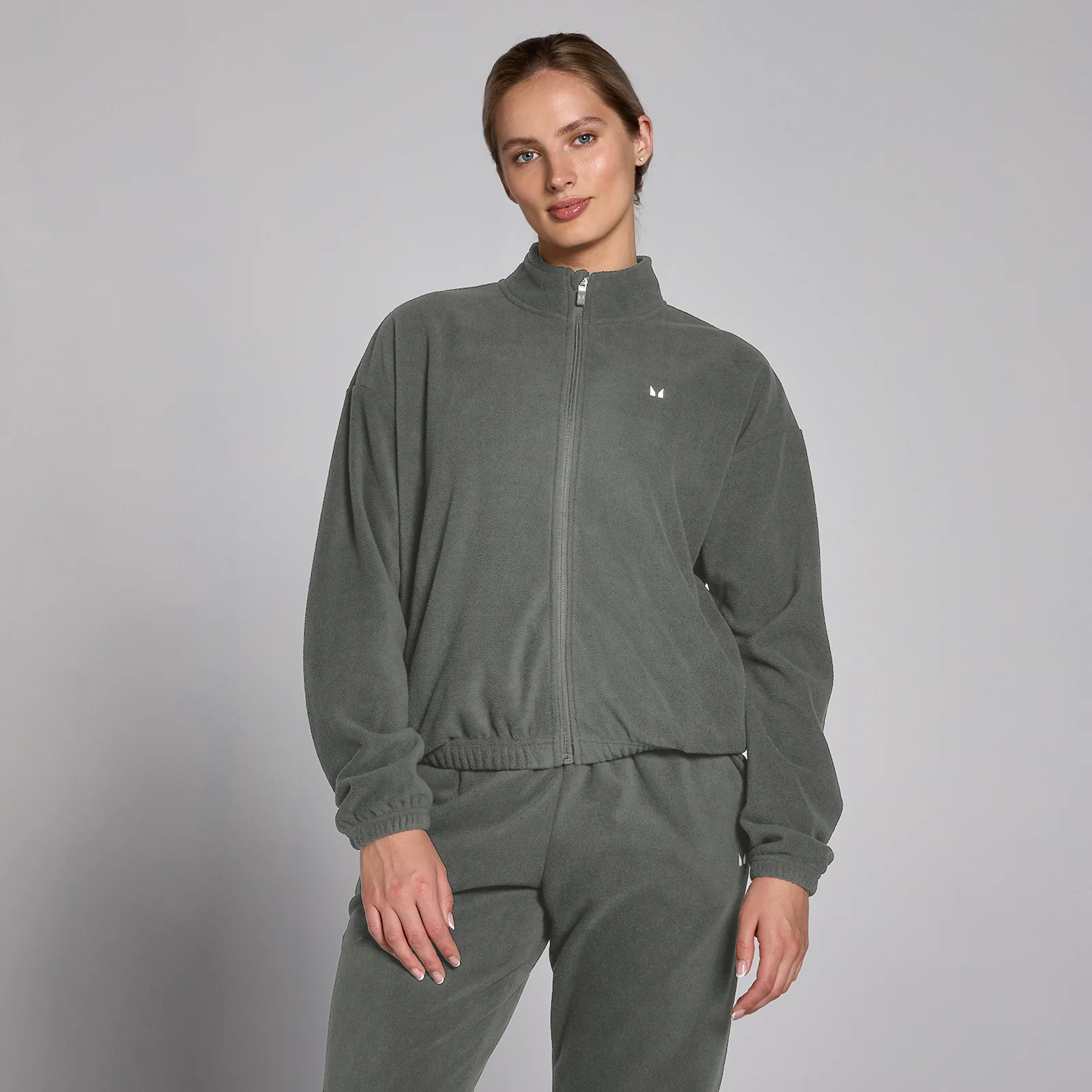 MP Women's Zip Through Fleece Jacket - Gunmetal - S Image 1