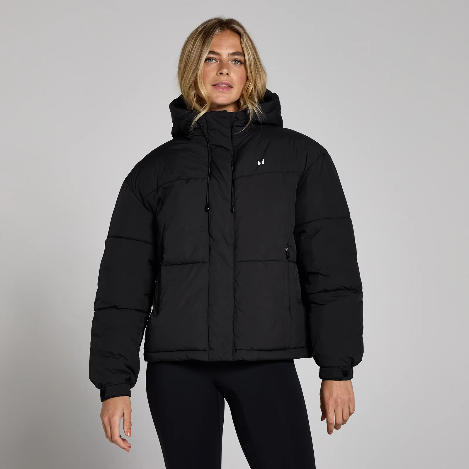 MP Women's Short Padded Puffer Jacket - Black - M Image 1