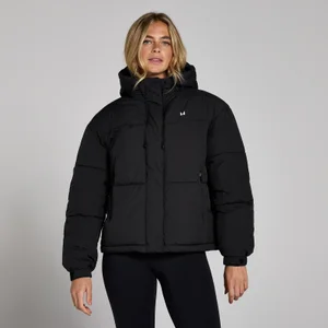 MP Women's Short Padded Puffer Jacket - Black - Size XS