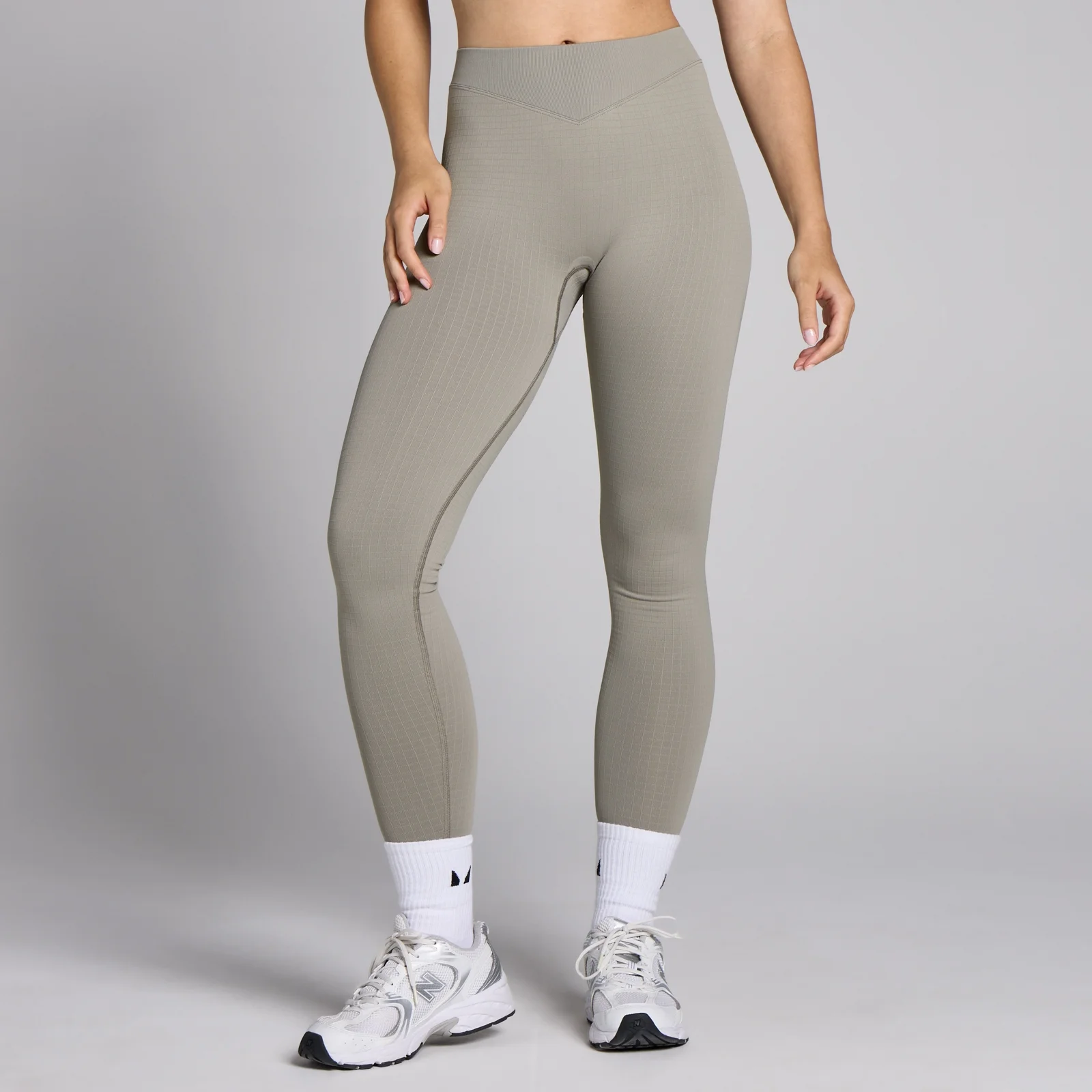 MP Women's Waffle Seamless Leggings - Clay - L Image 1
