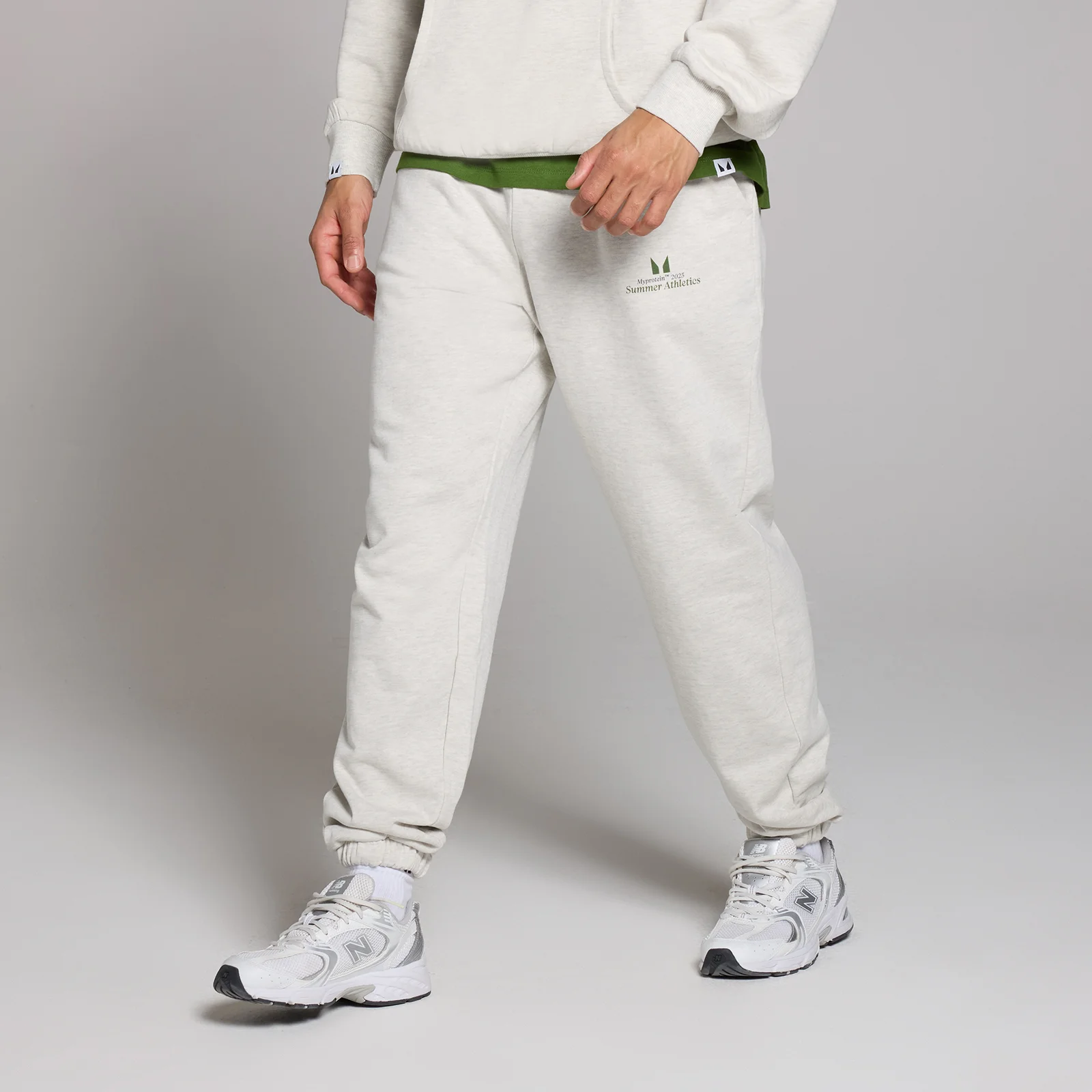 MP Men's Retro Oversized Joggers - Grey Marl - XL Image 1