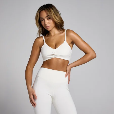 MP Women's Tempo Sculpt Twist Front Sports Bra - Natural Cotton