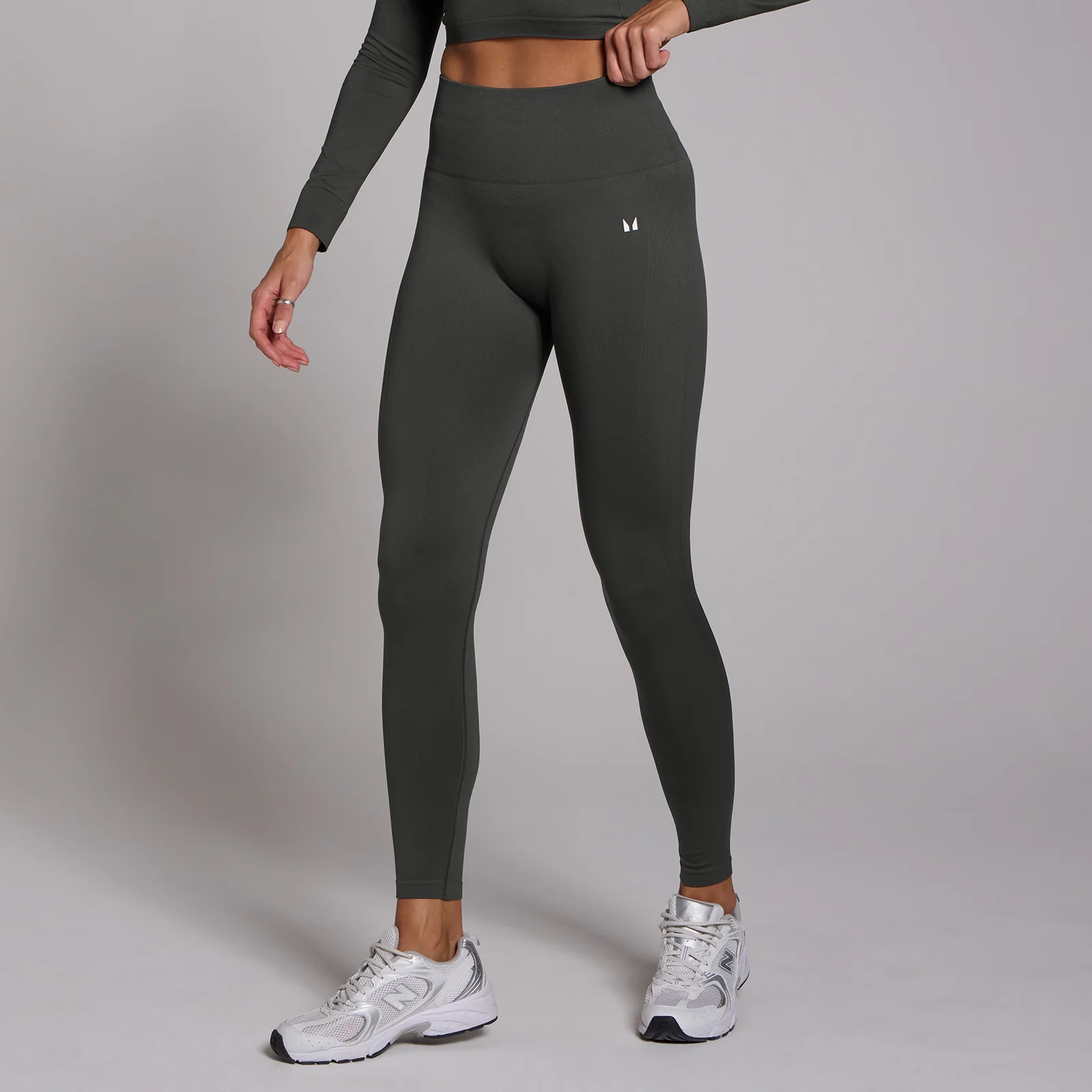 MP Women's Shape Seamless Leggings - Dark Shadow - L Image 1