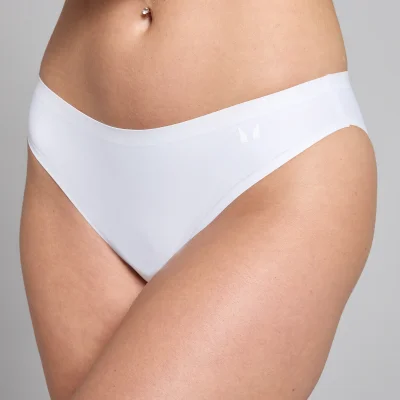 MP Women's Mid Rise No VPL Bikini Brief (3 Pack) - White - S Image 8
