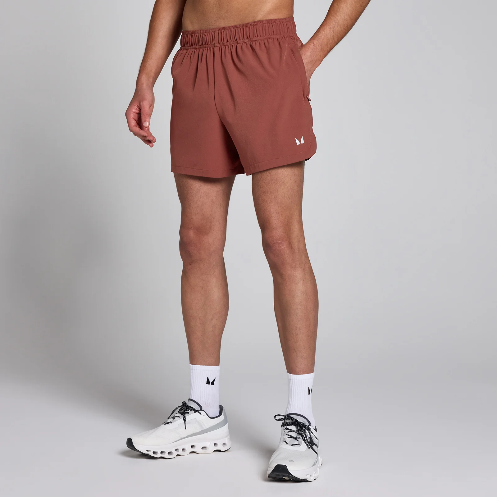 MP Men's Woven Training 5" Shorts - Maroon - M Image 1