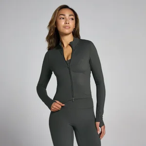 MP Women's Tempo Cropped Jacket - Night Grey - Size L