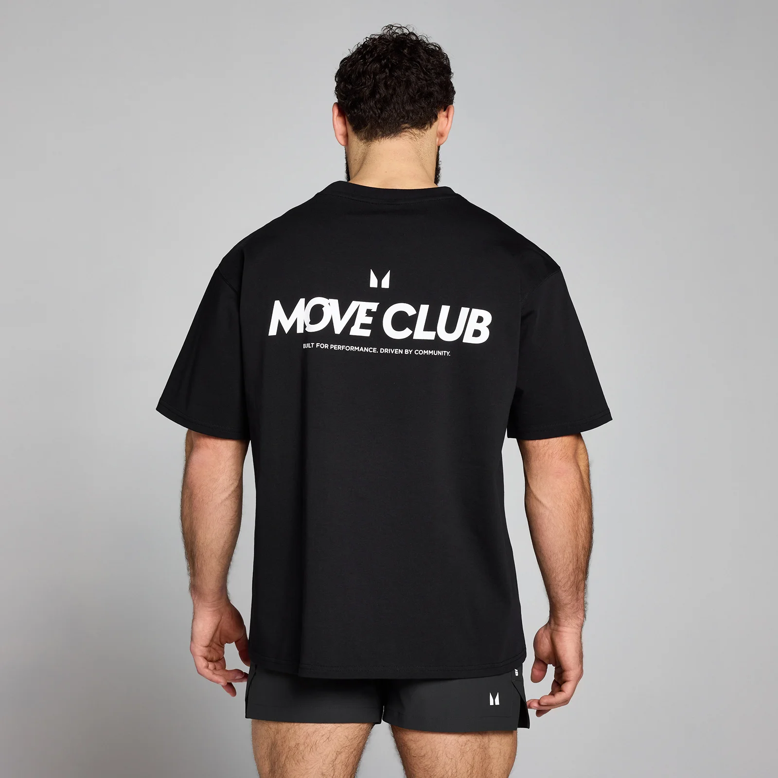 MP Men's Move Club T-Shirt Black MYPROTEIN™ - Main Image
