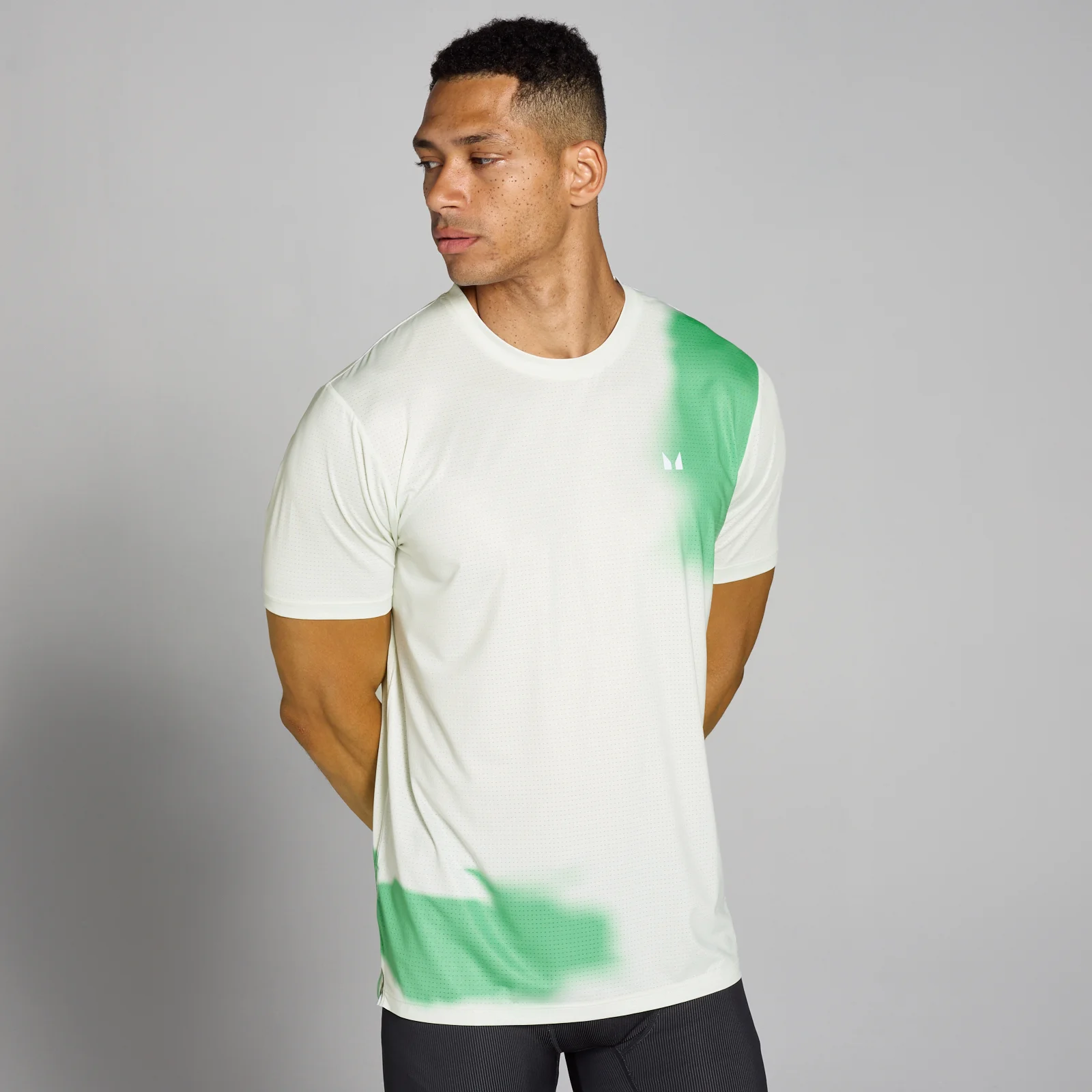MP Men's Velocity Mesh Print T-Shirt - Misty Green - XL Image 1