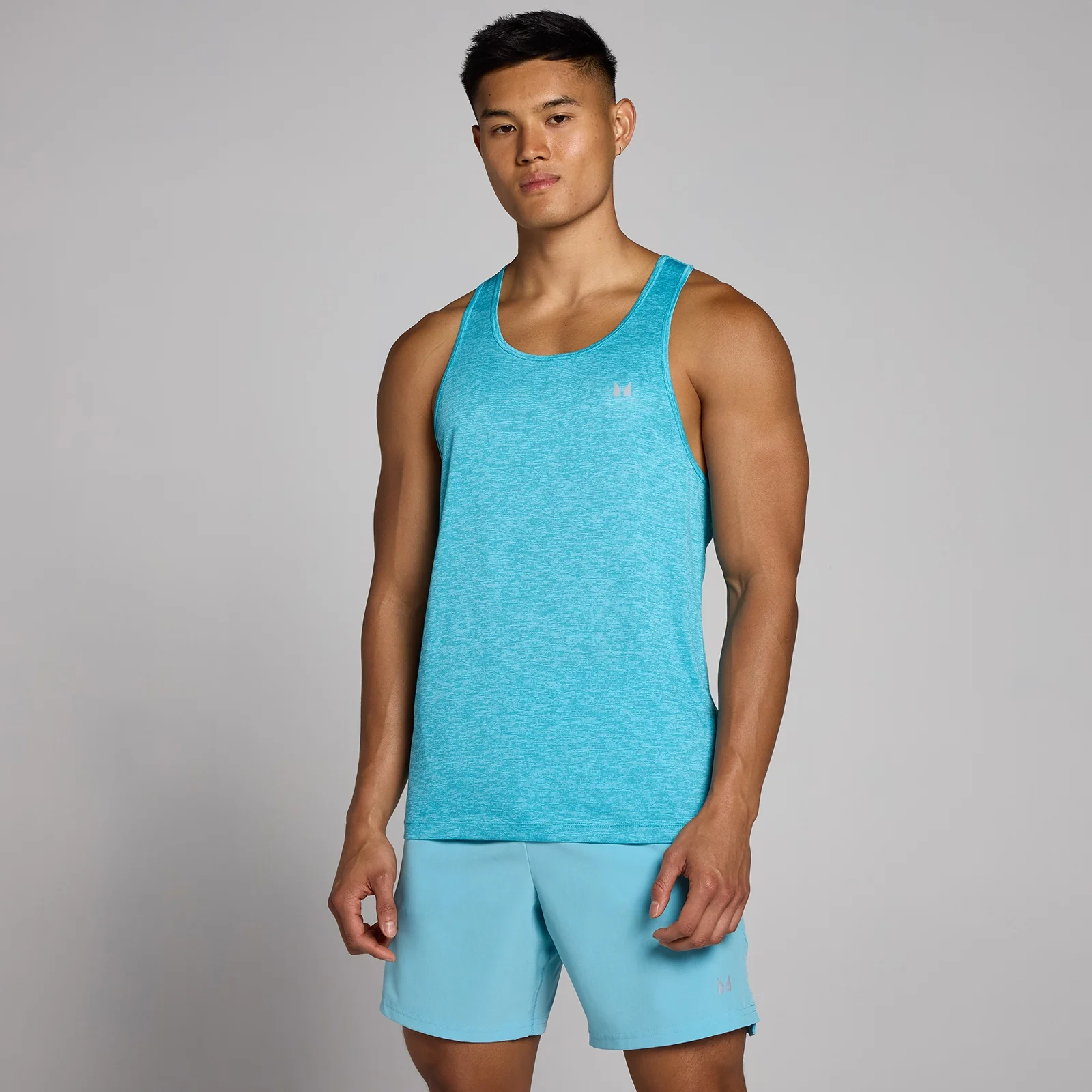 MP Men's Tempo Marl Vest - Cyan - XS Image 1