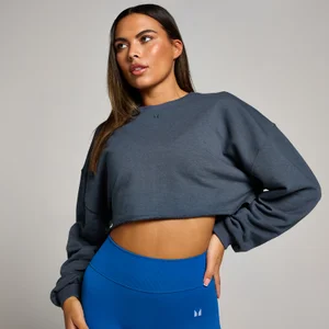 MP Women's Tempo Slouchy Cropped Long Sleeve Top - Midnight - Size XS