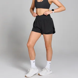 MP Women's Velocity Pleated Running Short - Black - Size L