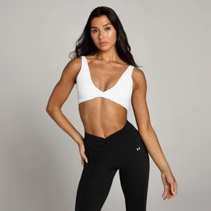 MP Women's Tempo Twist Front Sports Bra - White - Size XS