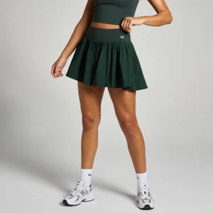 MP Women's Tempo Pleated Skort - Dark Emerald - Size XS