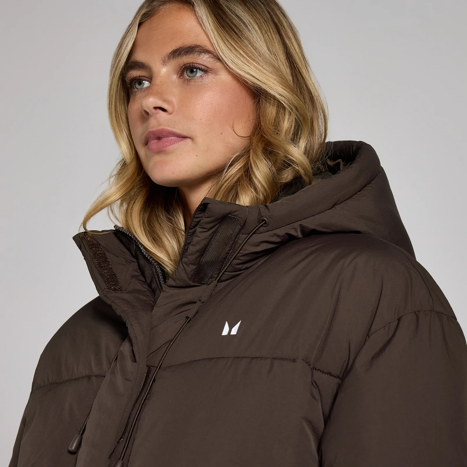 MP Women's Short Padded Puffer Jacket - Chocolate - XXL Image 4