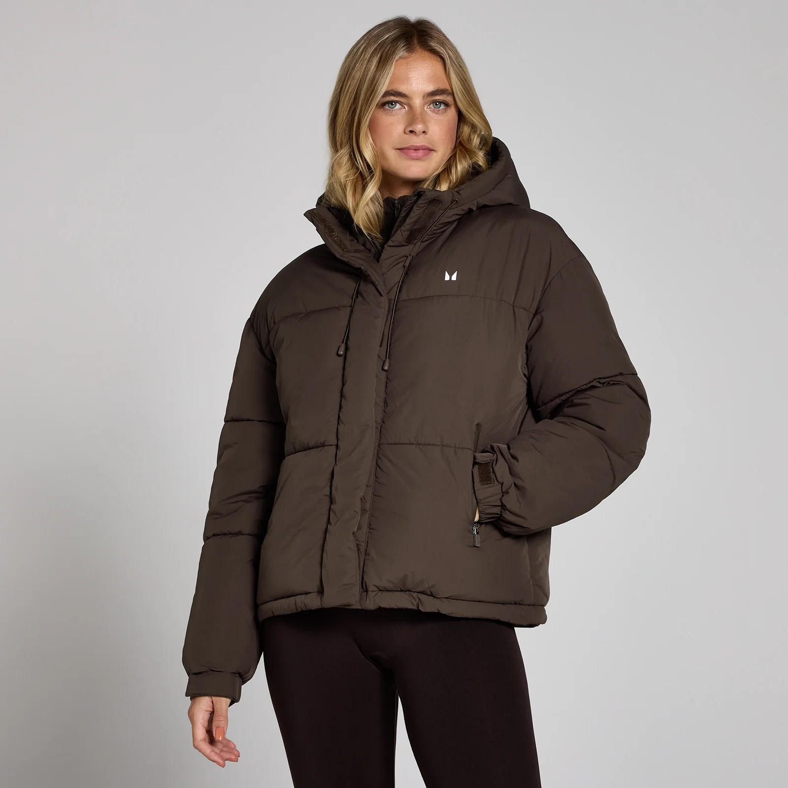 MP Women's Short Padded Puffer Jacket - Chocolate - XXL Image 1