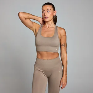 MP Women's Shape Seamless Sports Bra - Light Taupe - Size XS