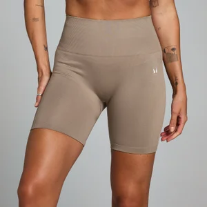 MP Women's Shape Seamless Cycling Shorts - Light Taupe - Size XS