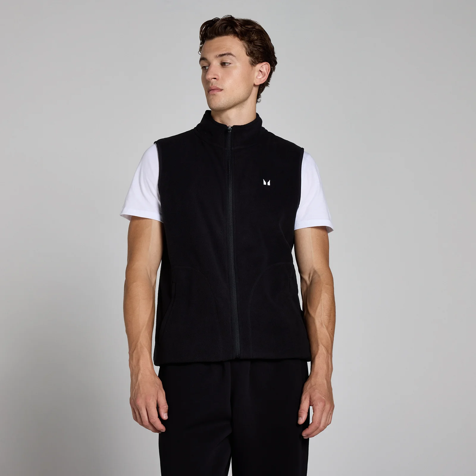 MP Men's Gilet Fleece - Black - XL Image 1