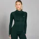 MP Women's Shape Seamless Zip Through Jacket - Dark Emerald