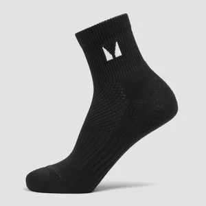 MP Running Ankle Socks - Black - Size UK 12-14