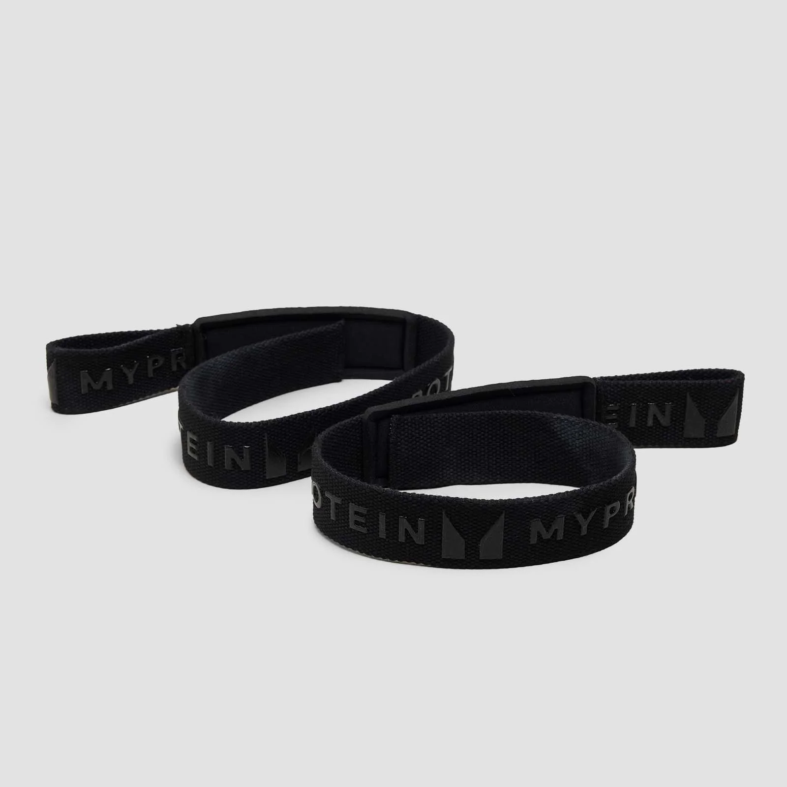 Myprotein Silicone Gripped Lifting Straps - Black Image 1