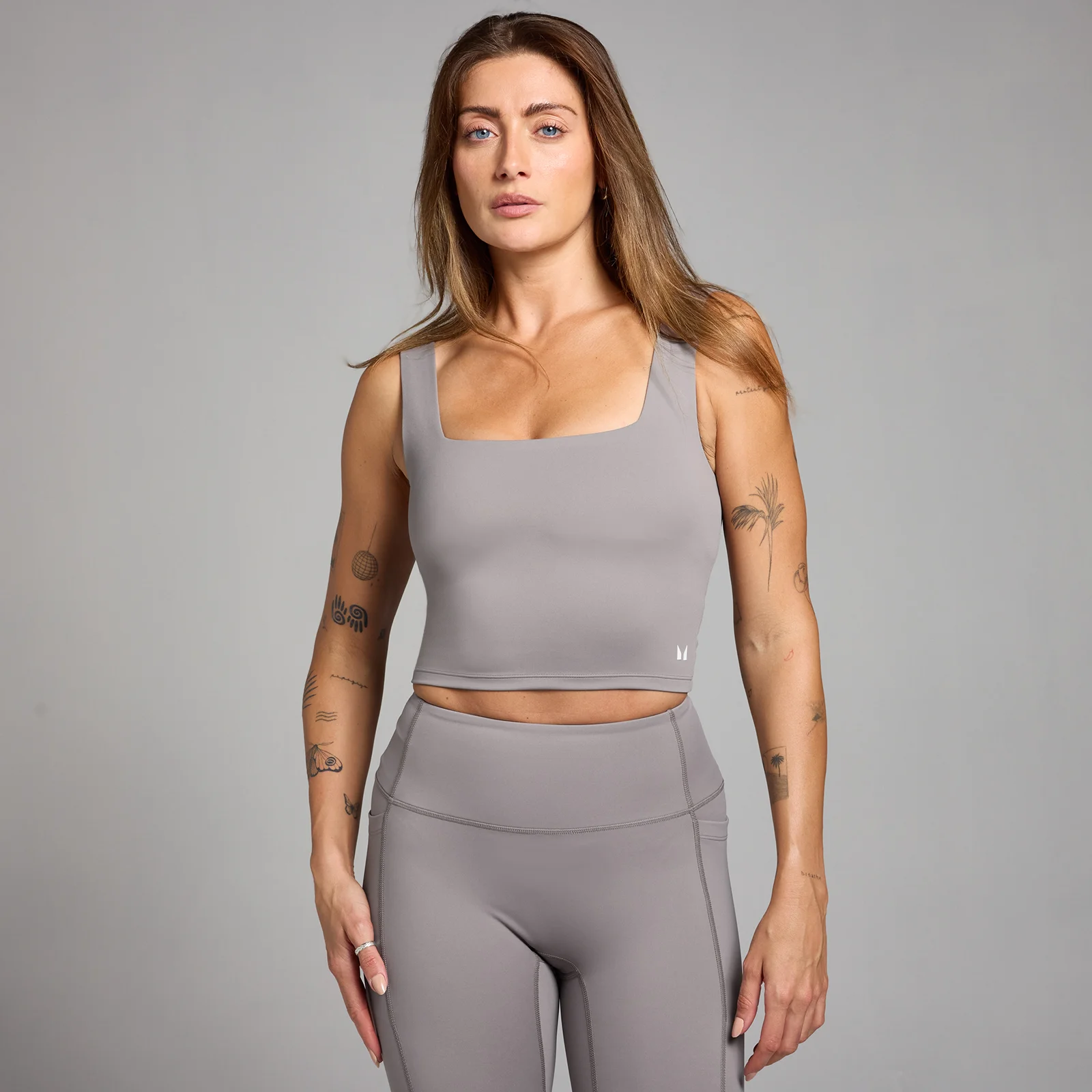 MP Women's Active Square Neck Vest - Cool Grey - M Image 1
