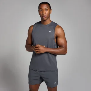 MP Men's Active Grid Training Tank Top - Dark Grey - Size XS