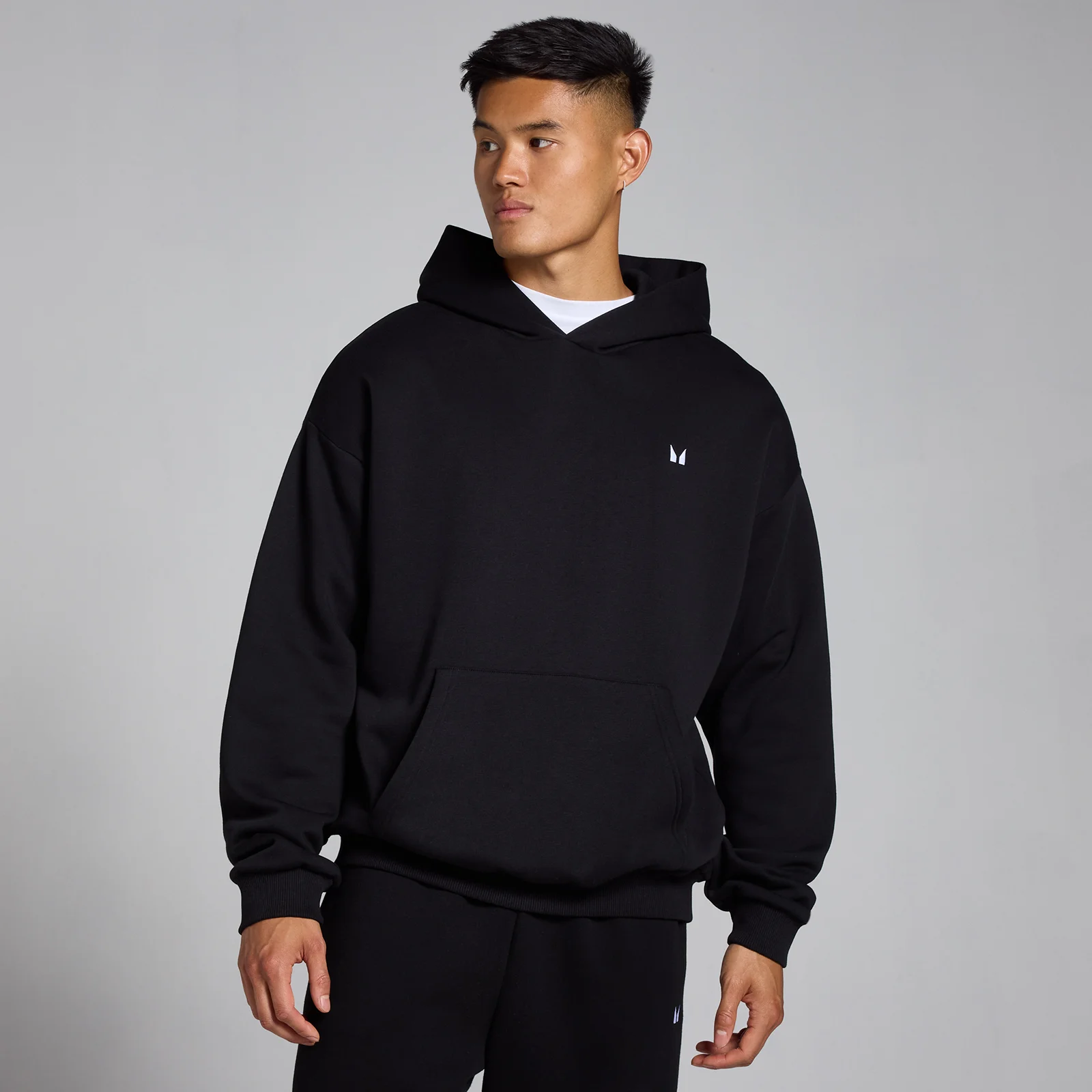 MP Men's Rest Day Oversized Hoodie - Black - M Image 1