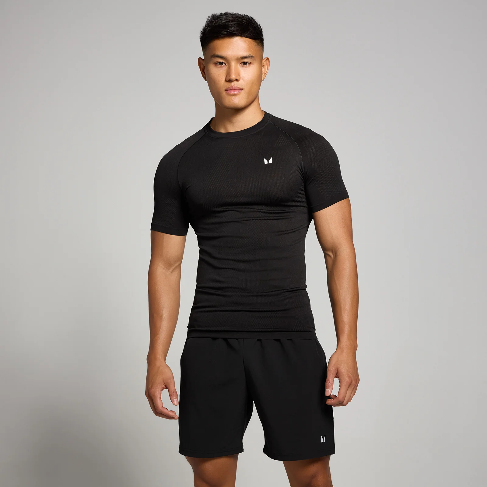 MP Men's Tempo Pillar Graphic Seamless T-Shirt - Black - XXL Image 1