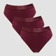 MP Women's Mid Rise Bikini Brief (3 Pack) - Deep Berry