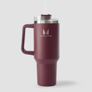 Myprotein Metal Side Handle Straw Bottle 1200ml - Deep Berry - Colour Deep Berry