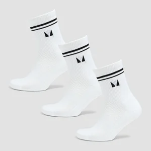 MP Pilates Socks (3 pack) - White - Size UK 2-5