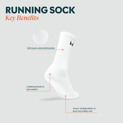 MP Running Socks (3 pack) - Black - UK 9-11 Image 6