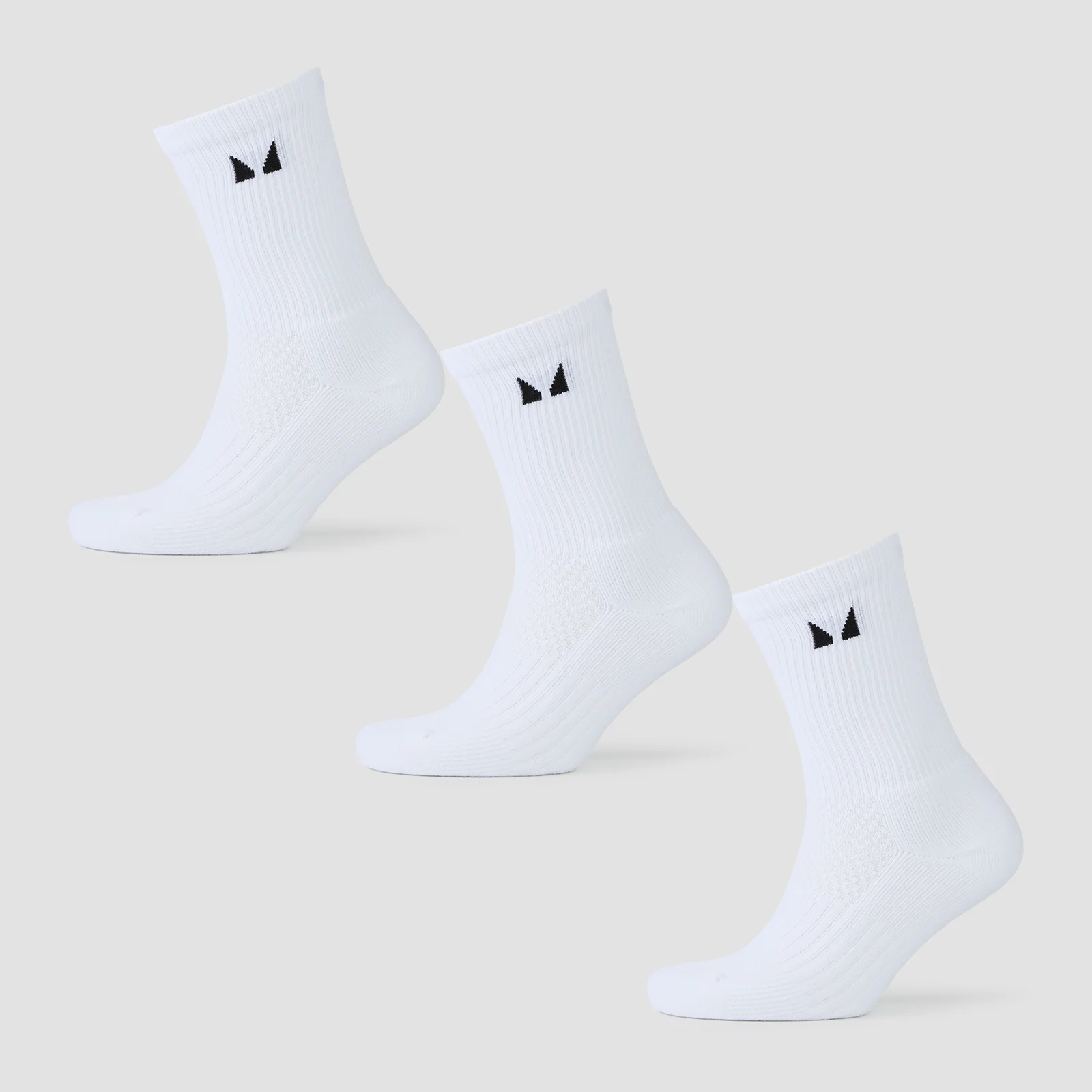MP Running Socks (3 pack) - White - UK 6-8 Image 1