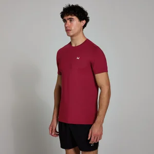 MP Men's Active Gridded T-Shirt - Deep Red - Size XS