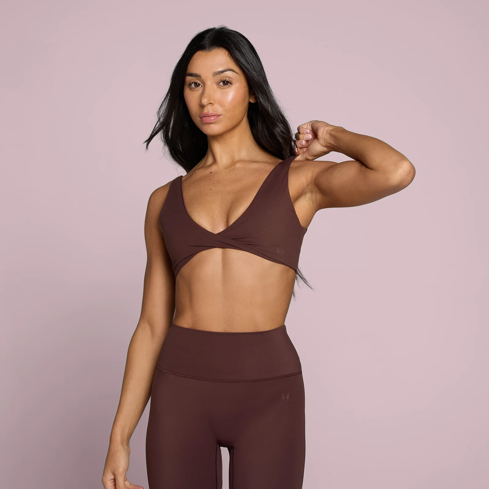 MP Women's Tempo Twist Front Sports Bra - Fudge - XL Image 1