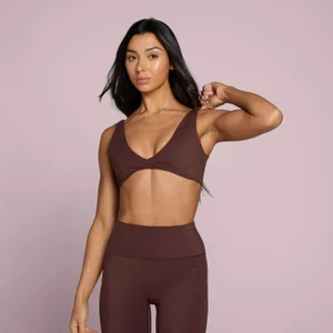 MP Women's Tempo Twist Front Sports Bra - Fudge - Size XXL